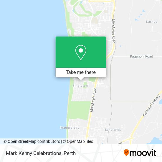 Mark Kenny Celebrations map