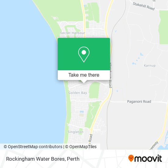Rockingham Water Bores map