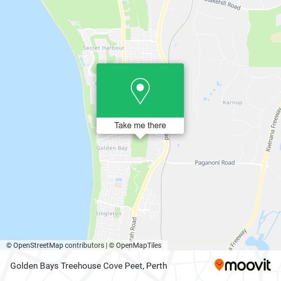 Golden Bays Treehouse Cove Peet map