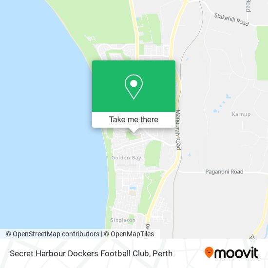 Secret Harbour Dockers Football Club map