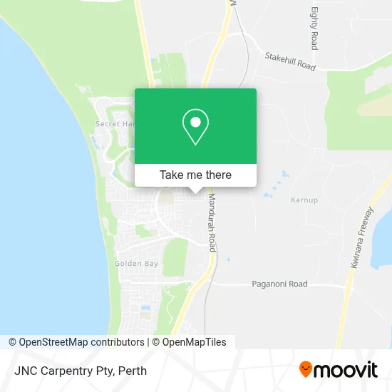 Mapa JNC Carpentry Pty