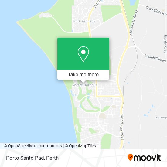 Porto Santo Pad map