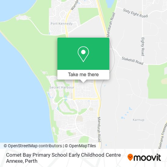 Comet Bay Primary School Early Childhood Centre Annexe map