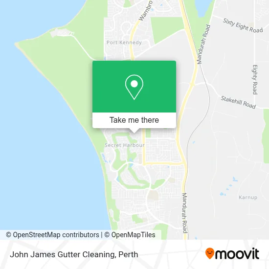 Mapa John James Gutter Cleaning