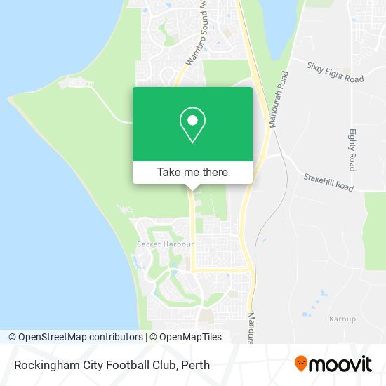 Rockingham City Football Club map