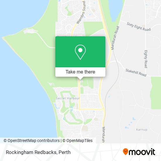 Rockingham Redbacks map