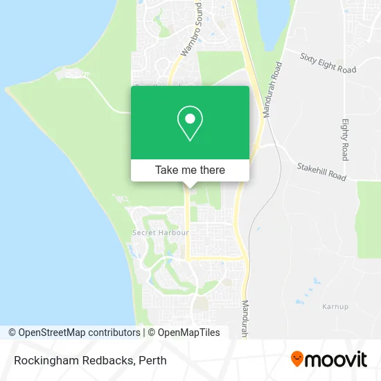 Rockingham Redbacks map