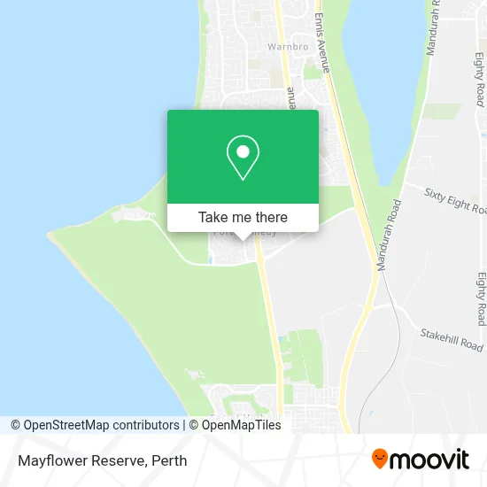 Mapa Mayflower Reserve