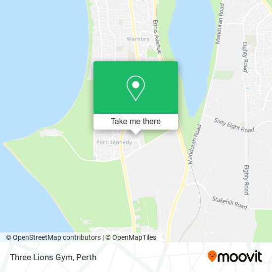 Three Lions Gym map