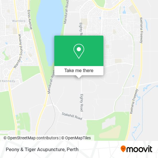 Peony & Tiger Acupuncture map