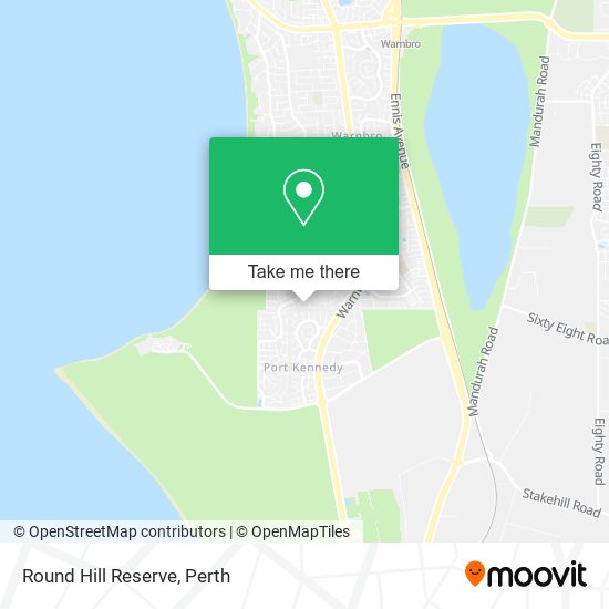 Round Hill Reserve map