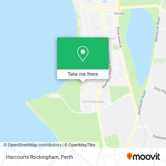 Harcourts Rockingham map