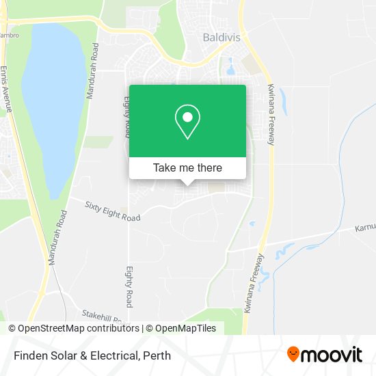 Finden Solar & Electrical map