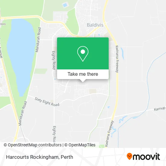 Mapa Harcourts Rockingham