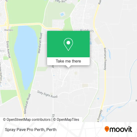 Mapa Spray Pave Pro Perth