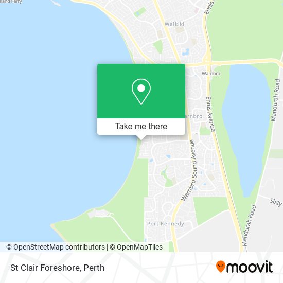 St Clair Foreshore map