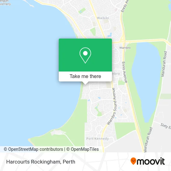 Mapa Harcourts Rockingham