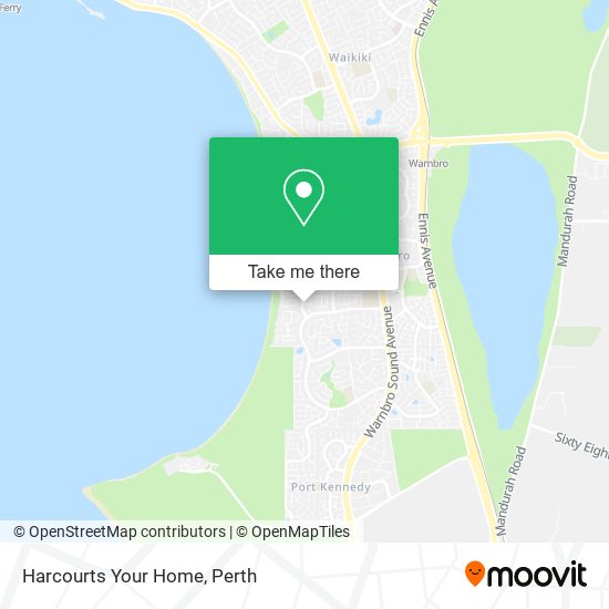 Harcourts Your Home map