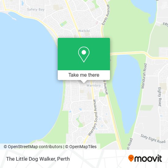 The Little Dog Walker map