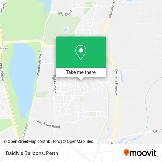 Baldivis Balloons map