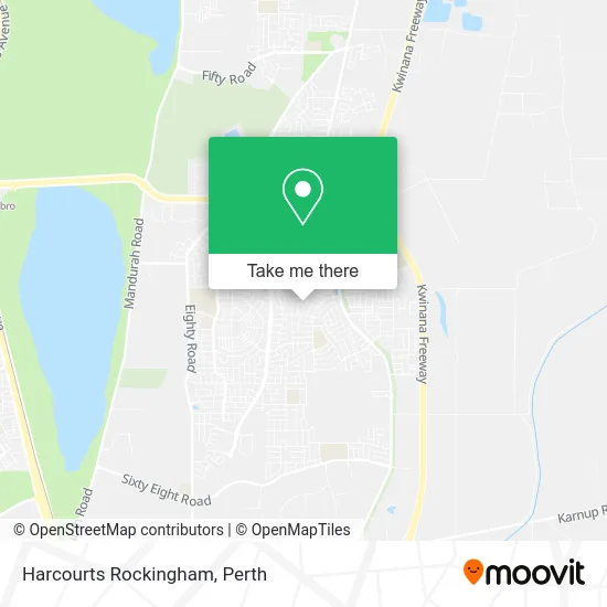 Mapa Harcourts Rockingham