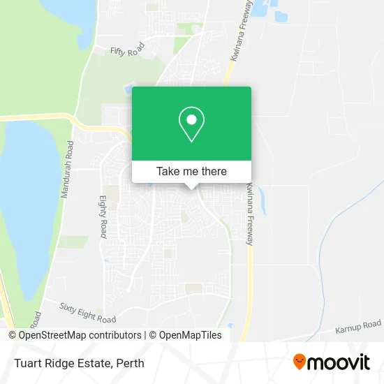 Mapa Tuart Ridge Estate