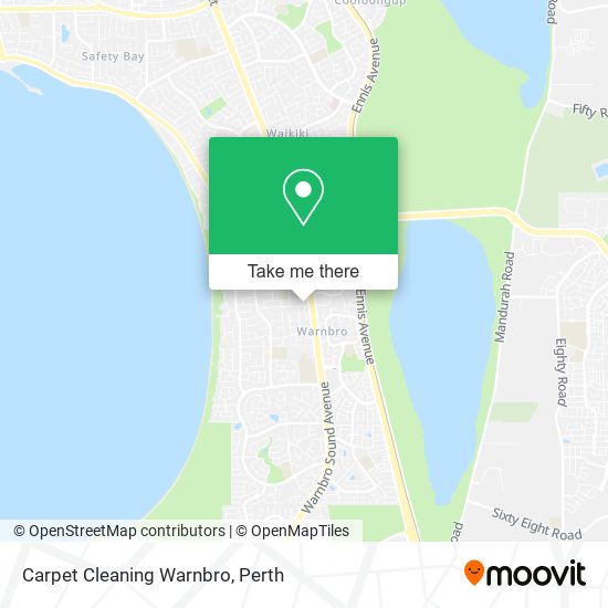 Carpet Cleaning Warnbro map