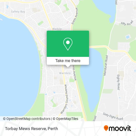 Torbay Mews Reserve map