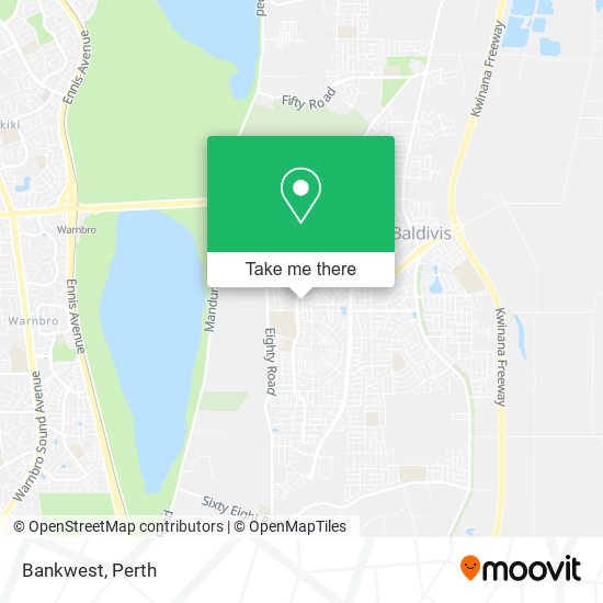 Mapa Bankwest