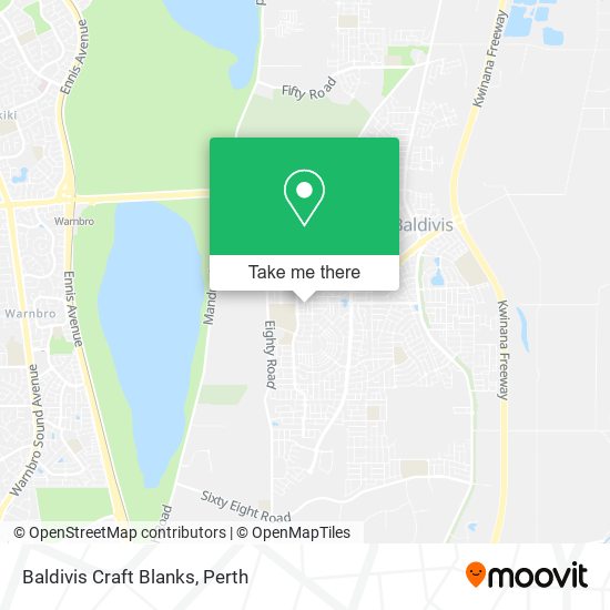 Baldivis Craft Blanks map