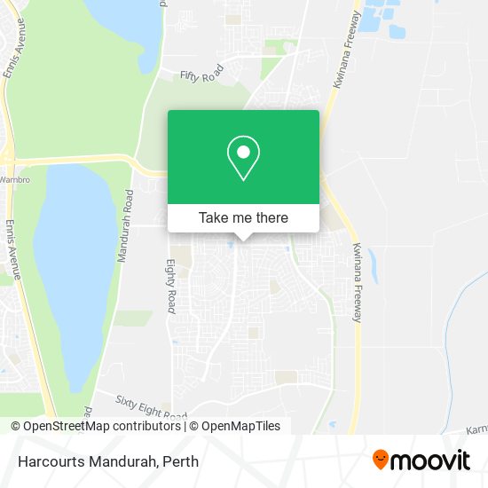 Harcourts Mandurah map