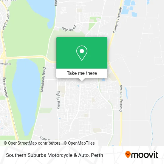 Mapa Southern Suburbs Motorcycle & Auto