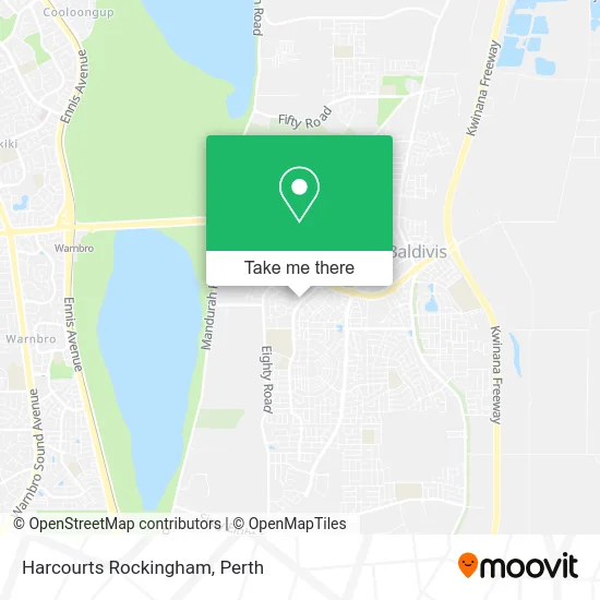 Mapa Harcourts Rockingham