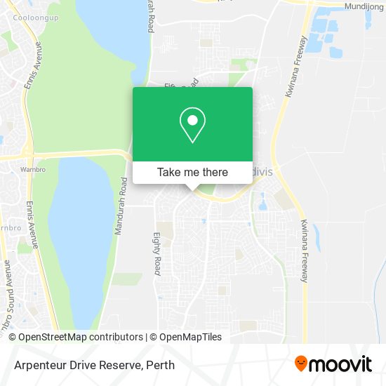 Mapa Arpenteur Drive Reserve