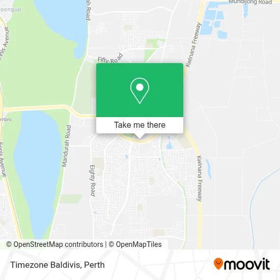 Mapa Timezone Baldivis