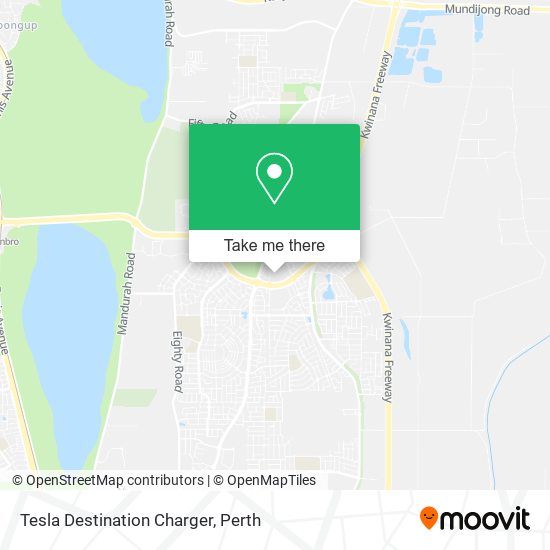 Tesla Destination Charger map