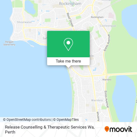 Release Counselling & Therapeutic Services Wa map