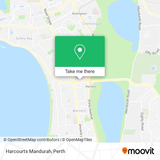 Mapa Harcourts Mandurah