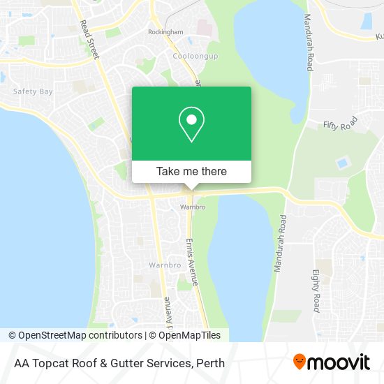 Mapa AA Topcat Roof & Gutter Services