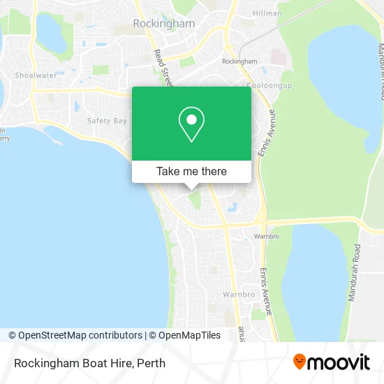 Rockingham Boat Hire map