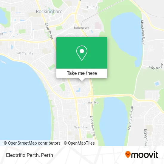 Mapa Electrifix Perth