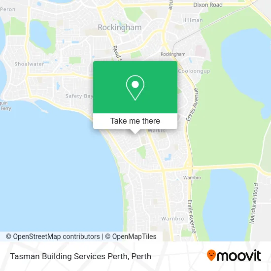 Mapa Tasman Building Services Perth