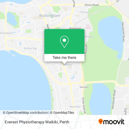 Everest Physiotherapy Waikiki map