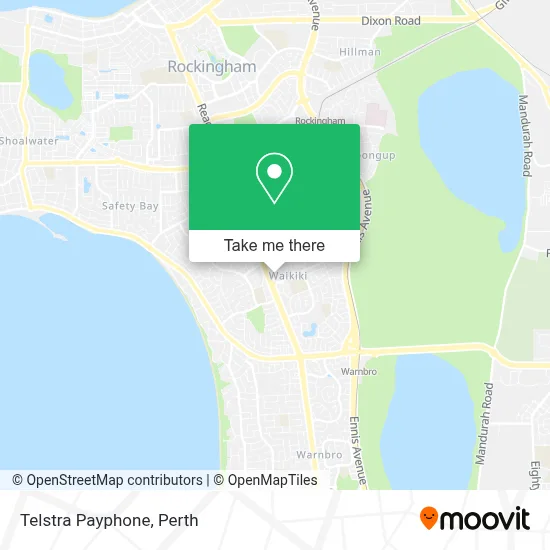Mapa Telstra Payphone