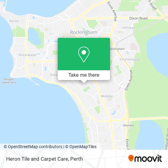 Heron Tile and Carpet Care map