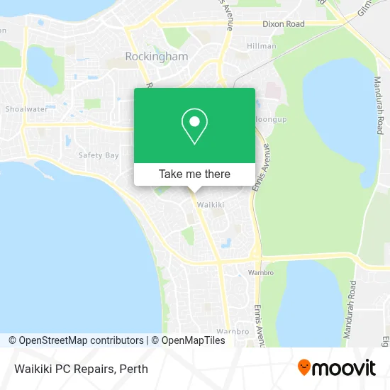 Mapa Waikiki PC Repairs