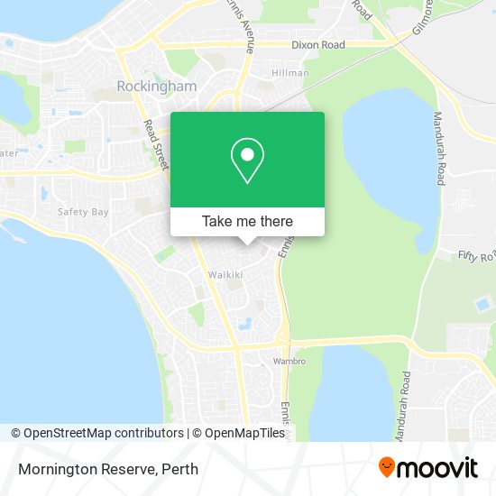 Mapa Mornington Reserve