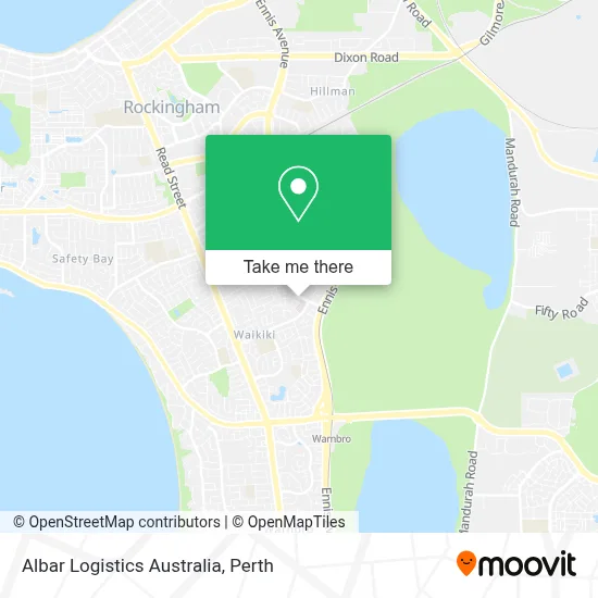 Mapa Albar Logistics Australia