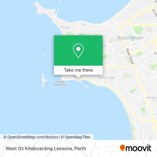 Mapa West Oz Kiteboarding Lessons