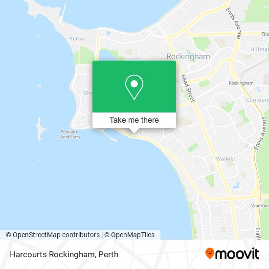 Harcourts Rockingham map